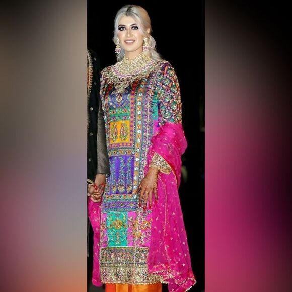 HARIS SHAKEEL PAKISTANI DESIGNER DRESS AUTHENTIC - Picture 7 of 13